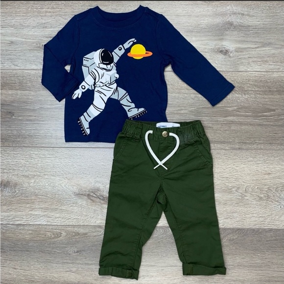 NWT Astronaut Long Sleeve Shirt 12-18 Months Blue - Picture 8 of 8